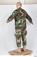  Photos Army Man in Camouflage uniform 4 20th century a poses army camouflage uniform whole body 0003.jpg